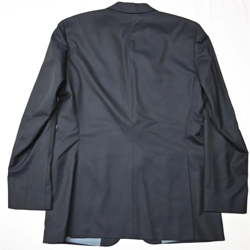 Hugo Boss 44L Navy Hopsack Pasolini US Guabello Wool Sport Coat Jacket‎ Suit